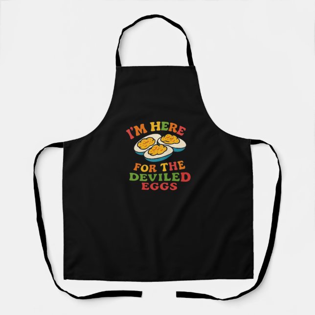 I'm Here for the Deviled Eggs Thanksgiving Classic Apron (Front)