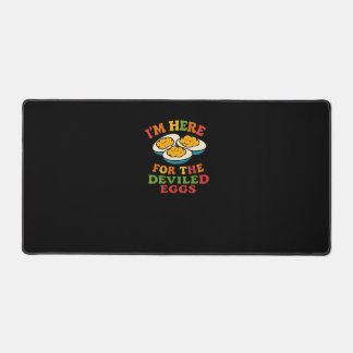 I'm Here for the Deviled Eggs Thanksgiving Classic Desk Mat