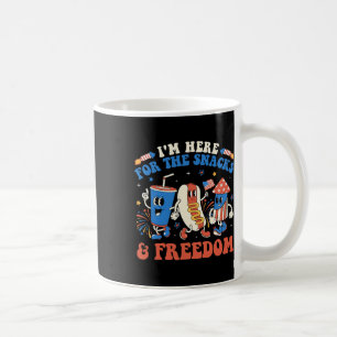 I'm Here For The Snacks And Freedom Boy Girl Kid 4 Coffee Mug