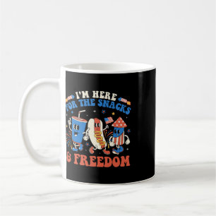 I'm Here For The Snacks And Freedom Boy Girl Kid 4 Coffee Mug
