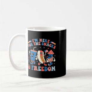 I'm Here For The Snacks And Freedom Boy Girl Kid 4 Coffee Mug