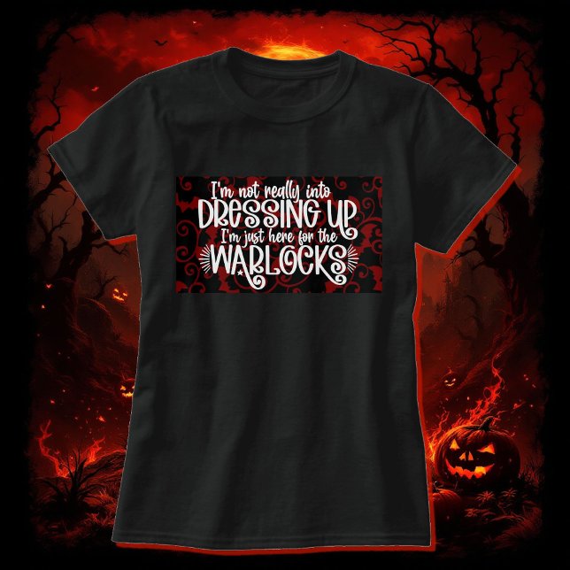 I'm Here For The Warlocks Halloween Cotton T-Shirt (Creator Uploaded)