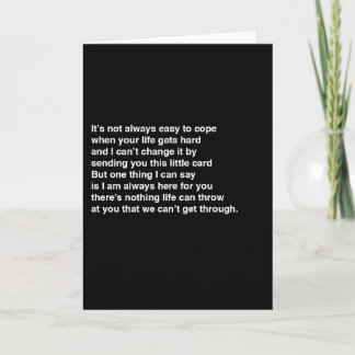 I'm here for you card