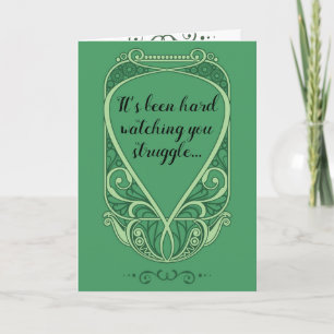 I'm here for you card