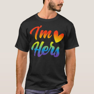 Im Hers Funny Lgbt Couple Lesbian Gay Rainbow Prid T-Shirt