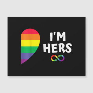 Im hers shes mine matching for pride lesbian coupl
