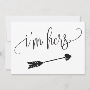 I'm Hers Wedding Sign
