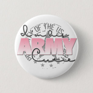 I'm His Army Cutie 6 Cm Round Badge