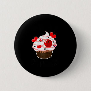 I'm His Cupcake I'm Her Studmuffin Valentine Match 6 Cm Round Badge