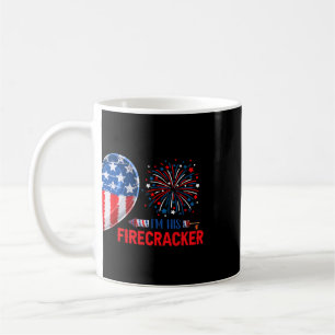 I'm His Firecracker 4th July Funny Couple Costume Coffee Mug