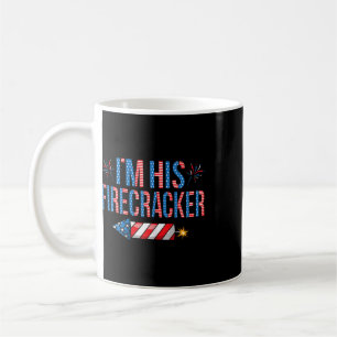 I'm His Firecracker 4th Of July Cute Matching Coup Coffee Mug