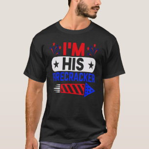 I'm His Firecracker Cute 4th Of July Matching Coup T-Shirt