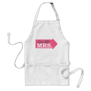 I'm His Mrs. (Hot Pink Arrow) Standard Apron