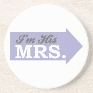 I'm His Mrs. (Violet Purple Arrow) Coaster
