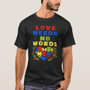 I'm His Voice He Is My Heart Autism Awareness Pare T-Shirt