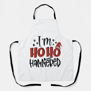 I'm Ho Ho Hammered Funny Christmas Xmas Drinking Apron
