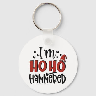 I'm Ho Ho Hammered Funny Christmas Xmas Drinking Key Ring