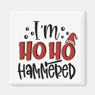 I'm Ho Ho Hammered Funny Christmas Xmas Drinking Magnet