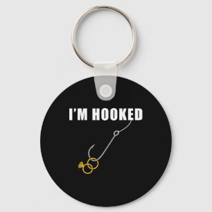 I'm Hooked Engagement Ring Marriage Proposal Fishi Key Ring
