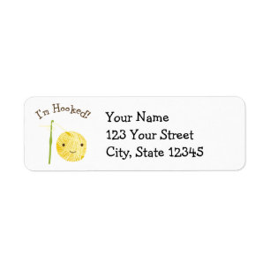 I'm Hooked Return Address Label