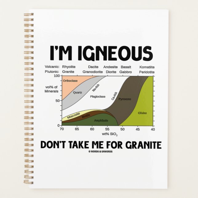 I'm Igneous Don't Take Me For Granite Planner (Front)