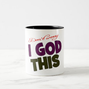 I'm in God's hands Two-Tone Coffee Mug