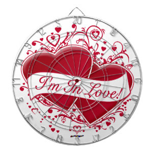 I'm In Love! Red Hearts Dartboard