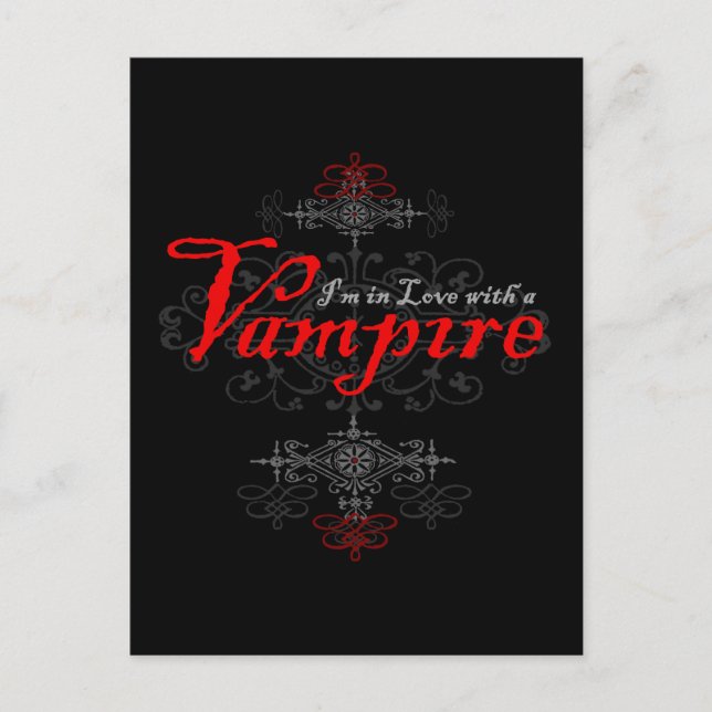 I'm In Love with a Vampire Postcard (Front)