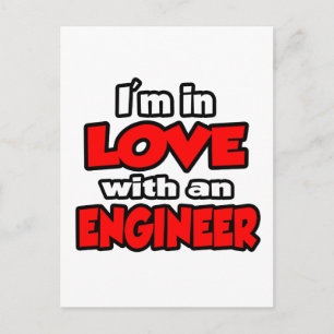 I'm In Love With An Engineer Postcard