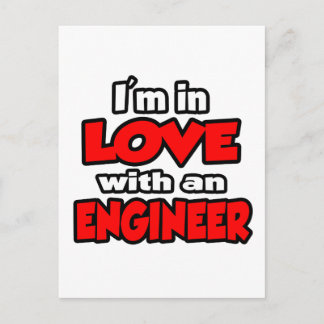 I'm In Love With An Engineer Postcard