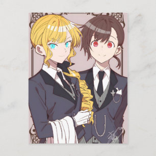 I'm In Love With The Villainess   Rae and Claire  Postcard
