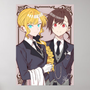 I'm In Love With The Villainess Rae and Claire Poster