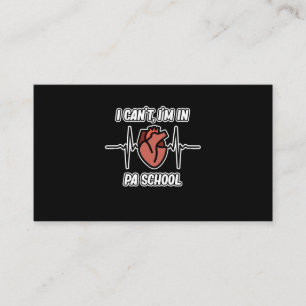 I'm In PA School Physician Assistant Medical Graph Enclosure Card