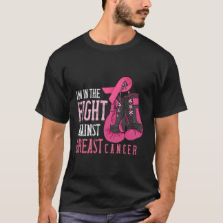 I'M In The Fight K Ribbon Gloves Breast Cancer Awa T-Shirt