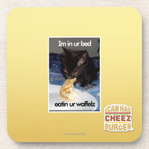 Im in ur bed coaster