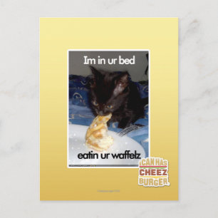Im in ur bed postcard