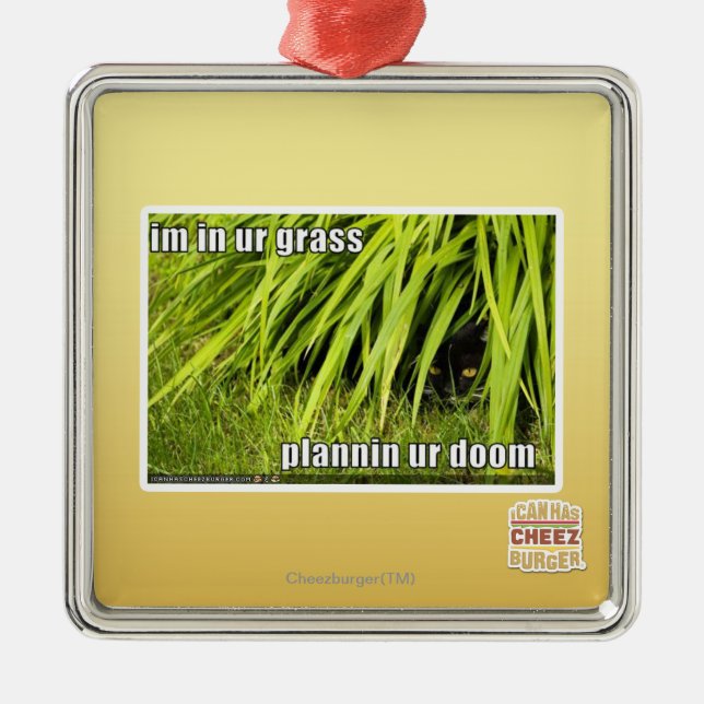 im in ur grass metal tree decoration (Front)