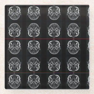 im in your head xray mri scan medical glass coaster