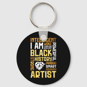 I'm Intelligent Black History Proud Artist Strong Key Ring