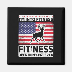 I'm Into Fitness Deer Freezer Funny Dad Hunter Dee Magnet