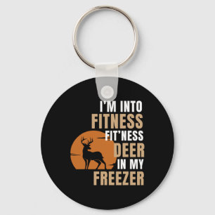 I'm Into Fitness Deer Freezer Funny Deer Hunting H Key Ring