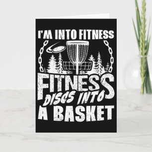 I'm Into Fitness Discs Into A Sket Disc Golf Playe Card