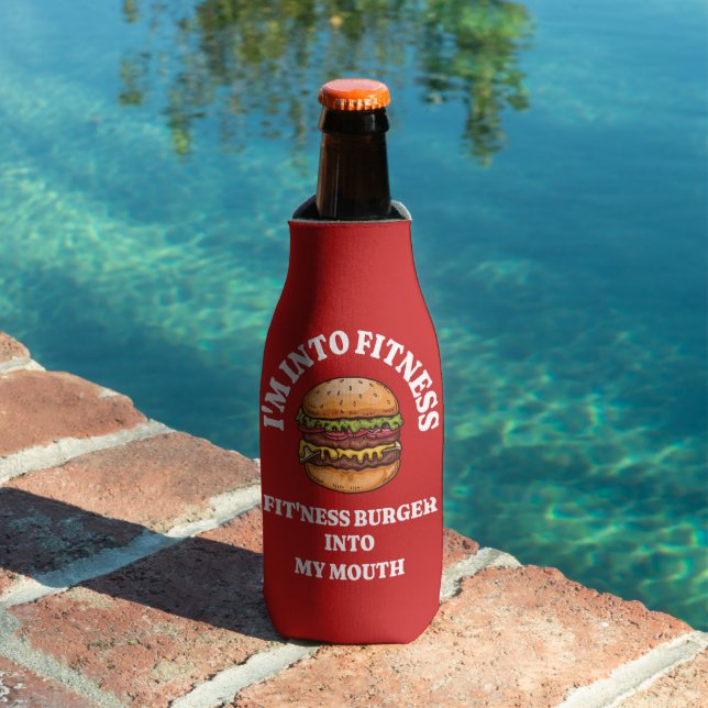 I'm Into Fitness. Fit'ness Burger  In My Mouth  Bottle Cooler (In Situ Pool)