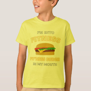 I'm Into Fitness Fit'ness Burger In My Mouth Food T-Shirt