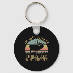 I'm Into Fitness Fitness Deer In My Freezer Funny Key Ring