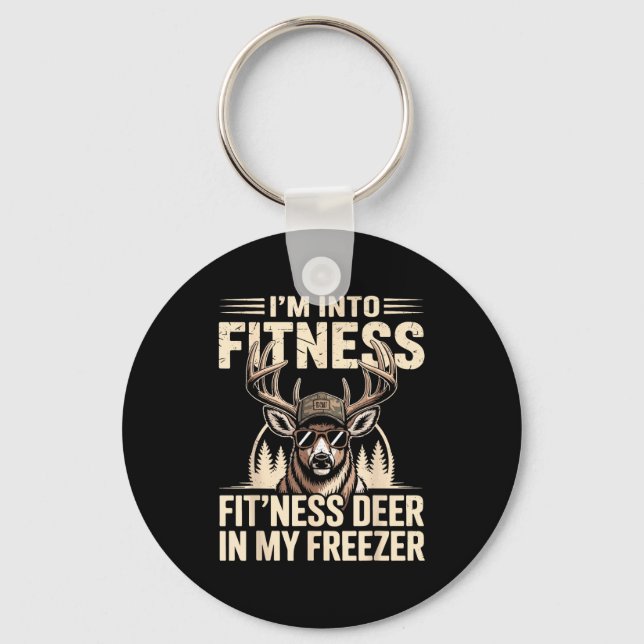 Im Into Fitness Fit'ness My Deer Zer Funny Hunting Key Ring (Front)