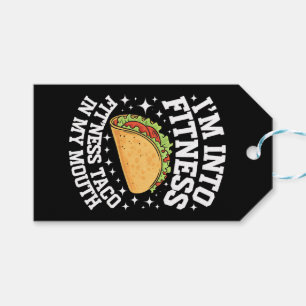 I'm Into Fitness Fitness Taco In My Mouth Funny Gy Gift Tags