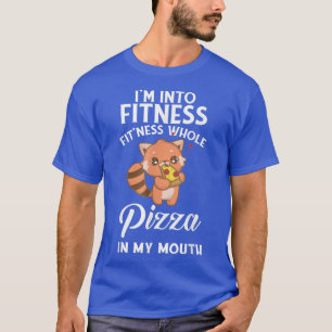 Im Into Fitness Pizza Lovers Kawaii Red Panda Pres T-Shirt