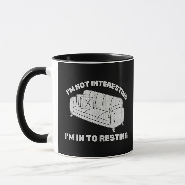 I'm into resting funny introvert sleepy lazy mug (Left)