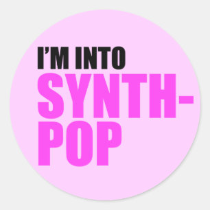 I'm Into Synthpop Classic Round Sticker